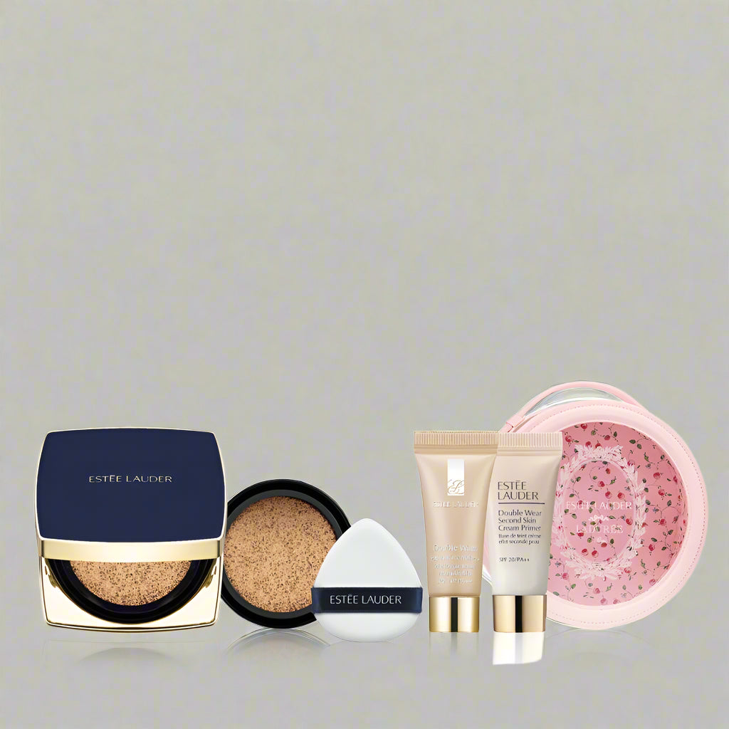 Estée Lauder Double Wear Soft Glow Matte Cushion SPF45 / PA+++ 24G (Main + Refill) + Deluxe 2 Items